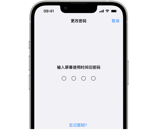 渭南iPhone屏幕维修分享iPhone屏幕使用时间密码忘记了怎么办 