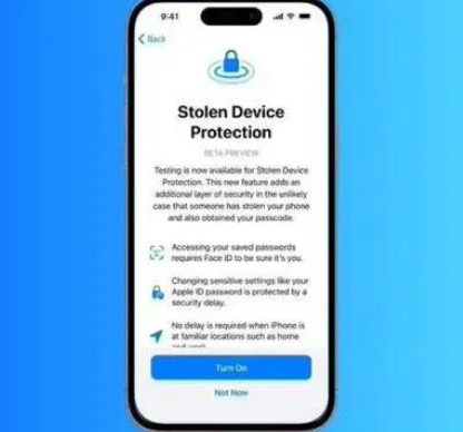 渭南苹果授权维修店分享被盗设备保护功能开启方法 
