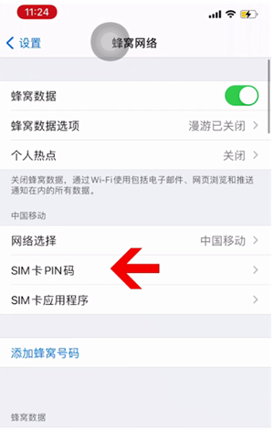 渭南苹果14维修网分享如何给iPhone14的SIM卡设置密码 