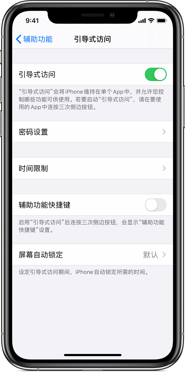 渭南苹果手机维修分享如何在 iPhone 上退出引导式访问 