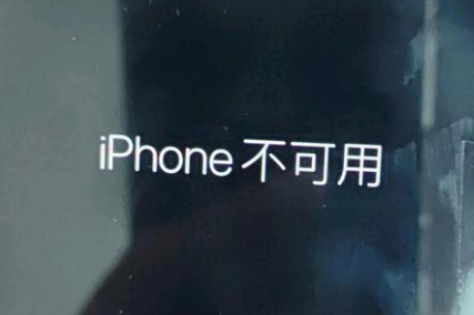 渭南苹果服务网点分享锁屏界面显示“iPhone 不可用”如何解决 