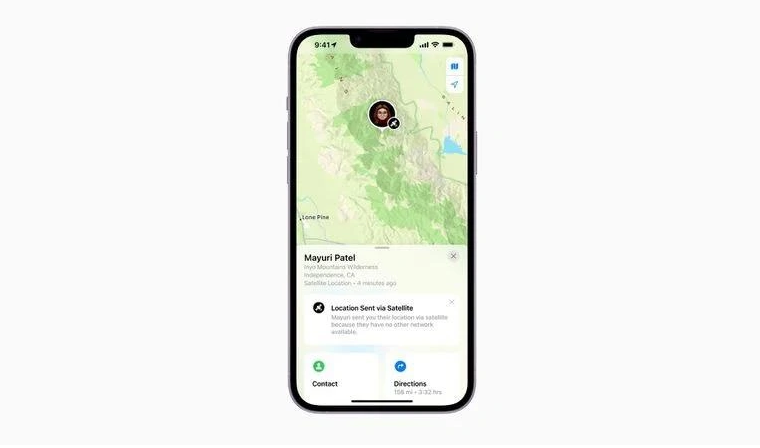 渭南苹果14维修分享iPhone14系列中 FindMy功能通过卫星分享位置方法教程 