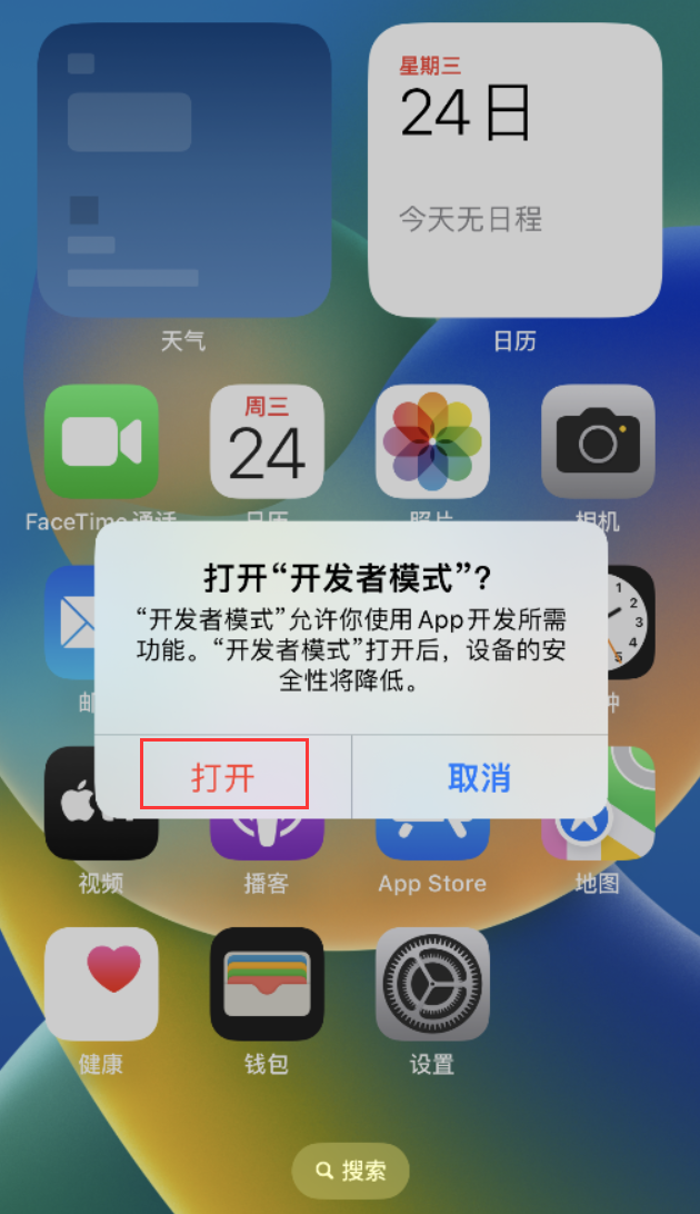 渭南苹果手机维修分享如何打开开发者模式 