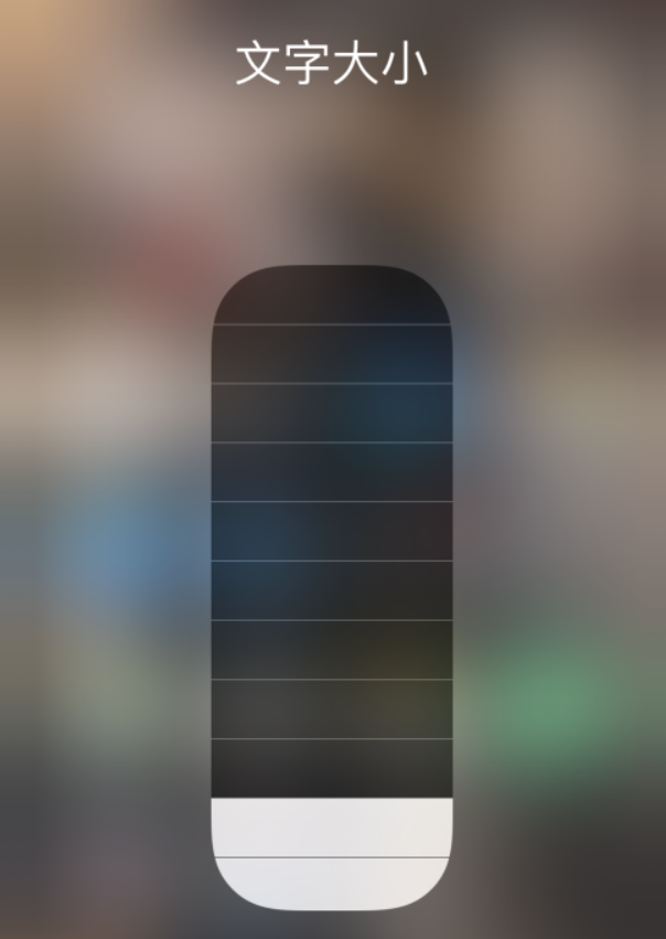渭南苹果手机维修分享小技巧：在 iPhone 控制中心快速调节字体大小 